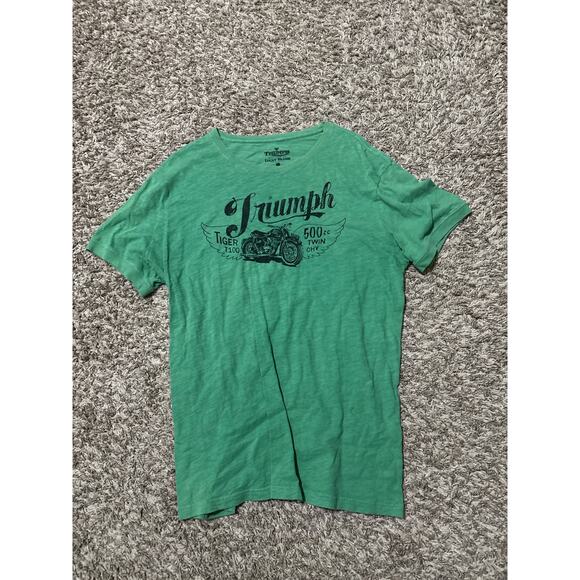 Triump Lucky Brand Tiger  T100 500cc Twin CHV T Shirt L - Picture 1 of 3